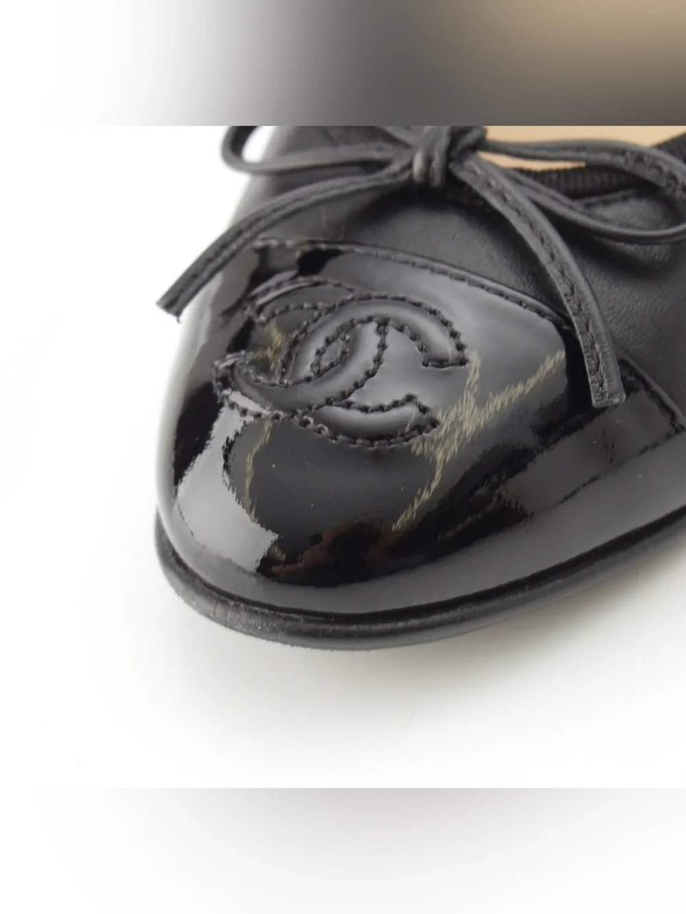 CHANEL lambskin patent